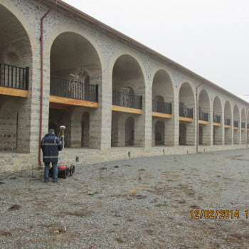 Sheki, Azerbaijan Caravansaray utility survey