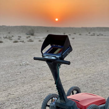 GSSI GPR SCANNING FOR QatarEnergy PIPE LINES IN THE MIDDLE OF DESERT